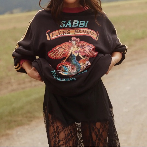 NWT SABBI THE DIEGO JUMPER - FLYING MERMAID JUMPER BLACK - Picture 6 of 6